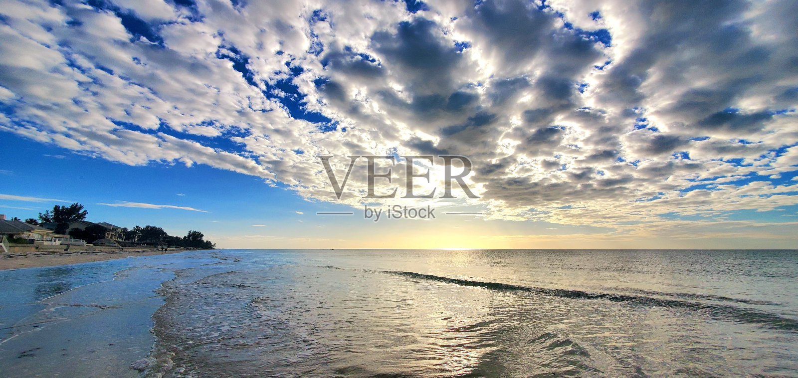 坦帕湾海滩和日落2023照片摄影图片