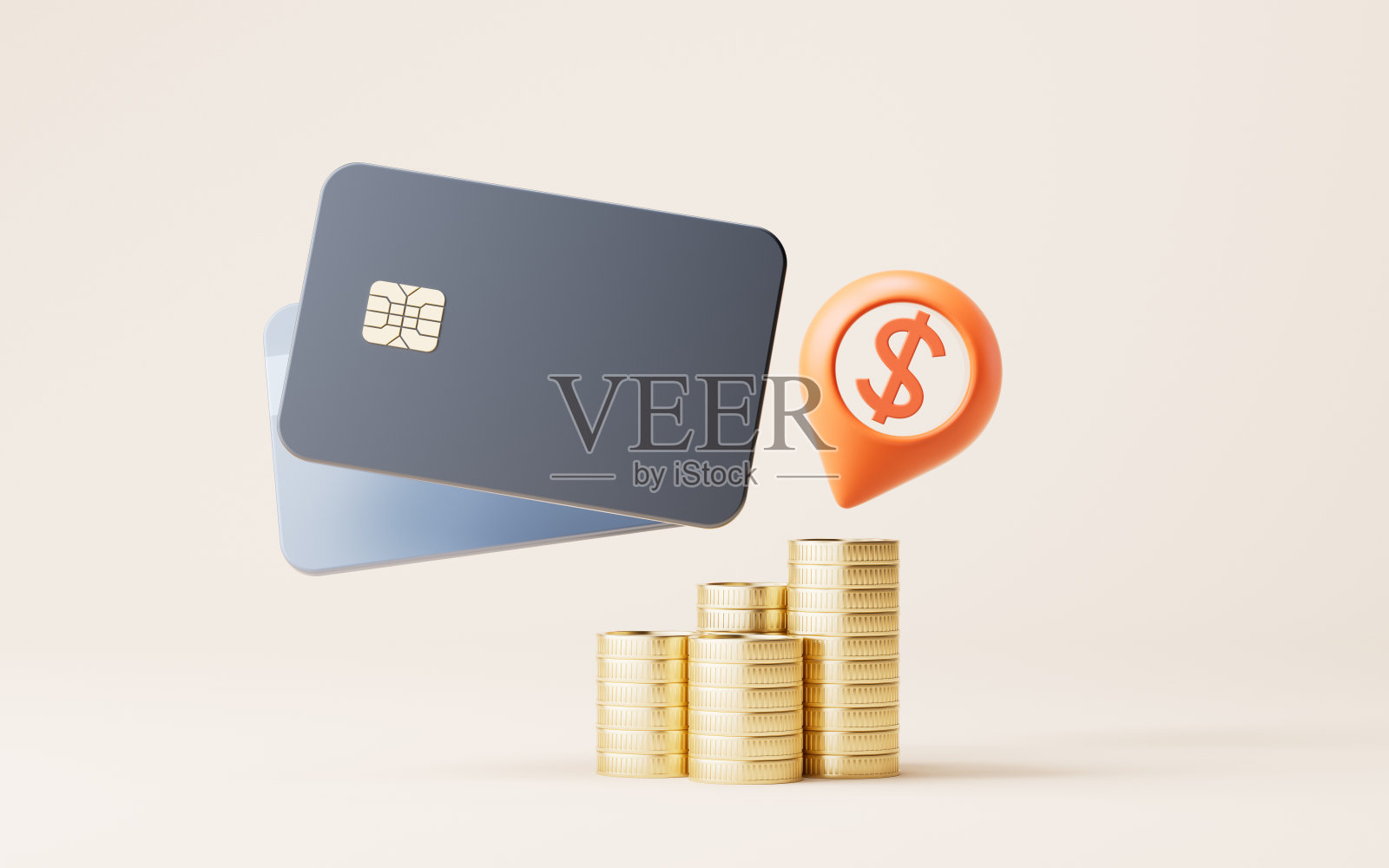 金钱和投资概念主题，3d渲染。照片摄影图片