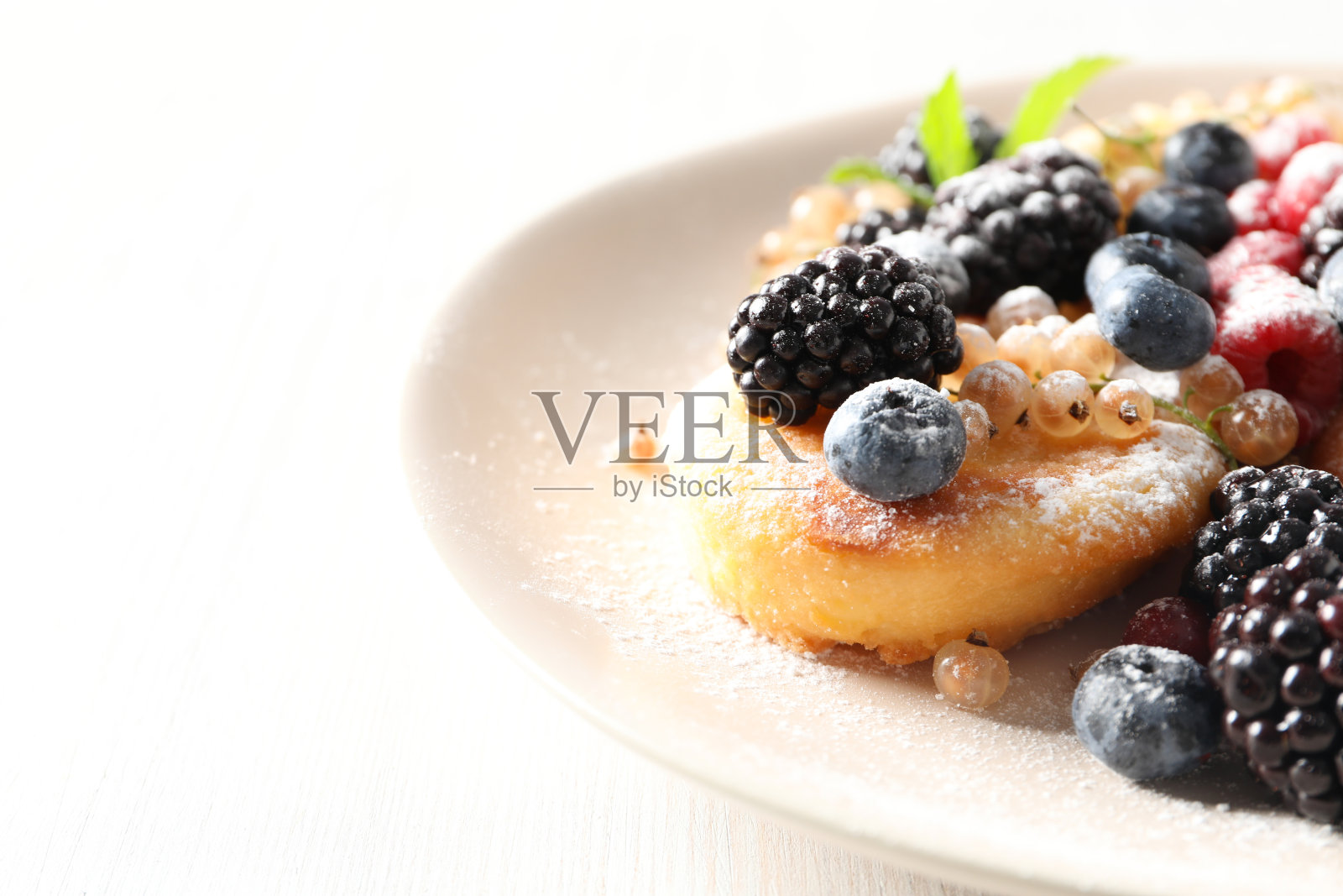 美味甜食的概念，芝士煎饼，文字空间照片摄影图片