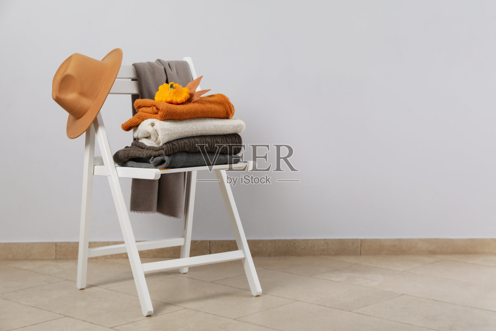 秋衣概念，秋季衣橱照片摄影图片