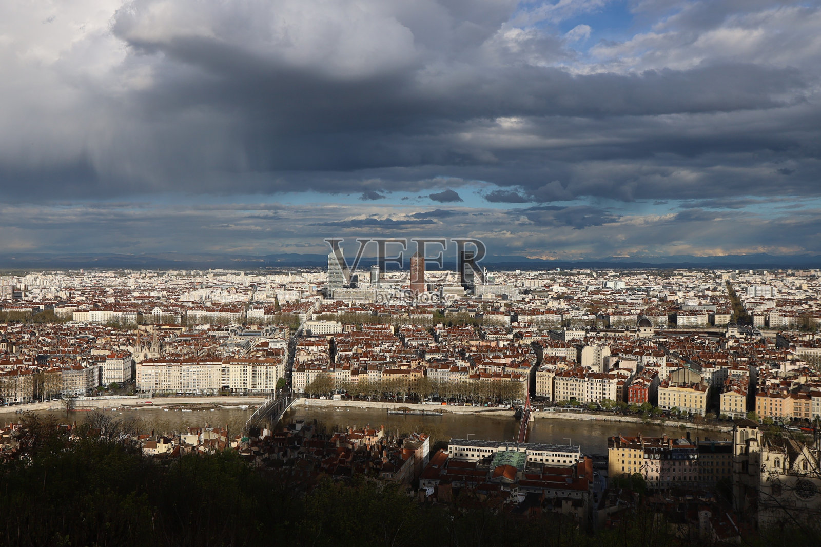 里昂-城市概况照片摄影图片