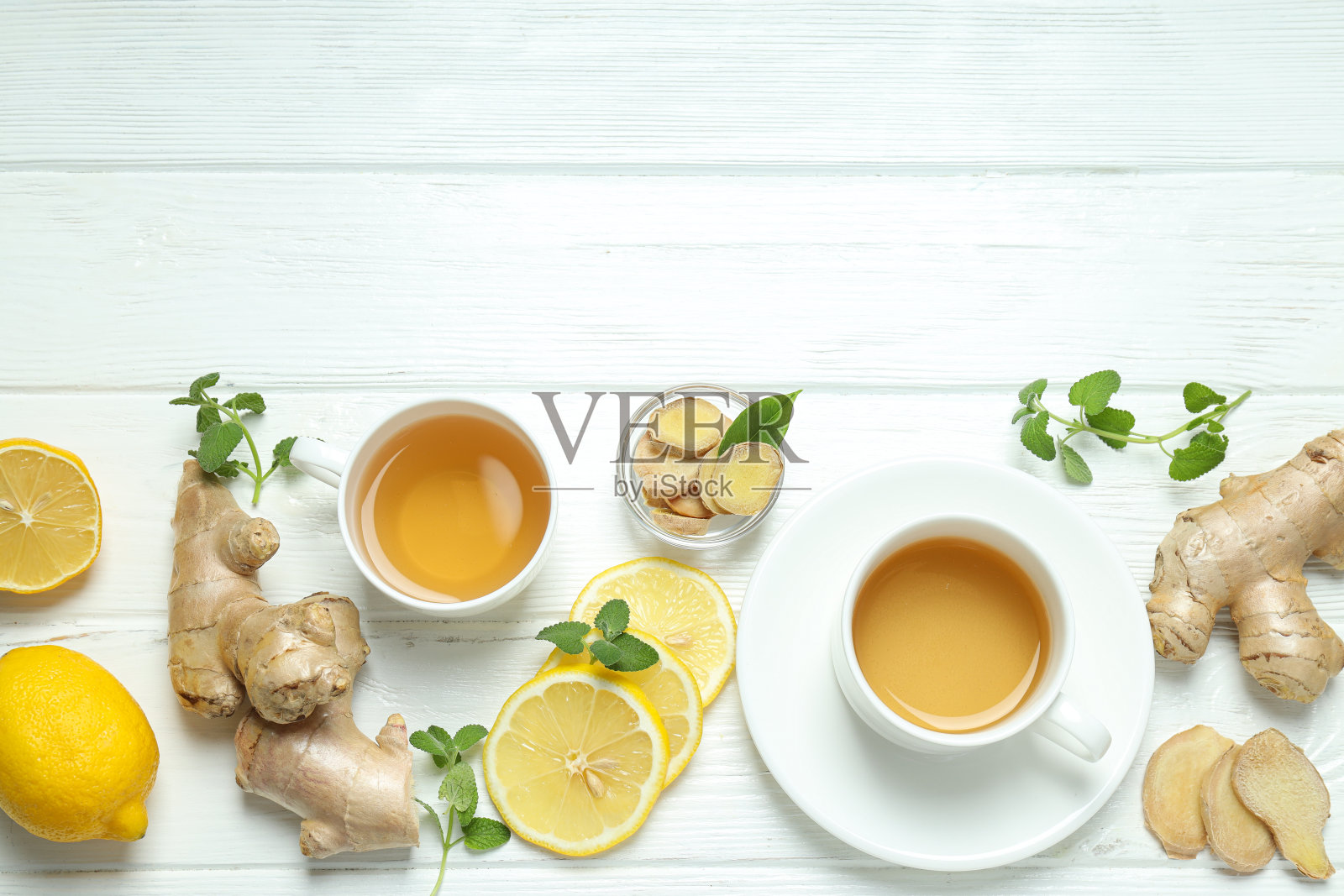 治疗感冒，养生理念——姜茶照片摄影图片