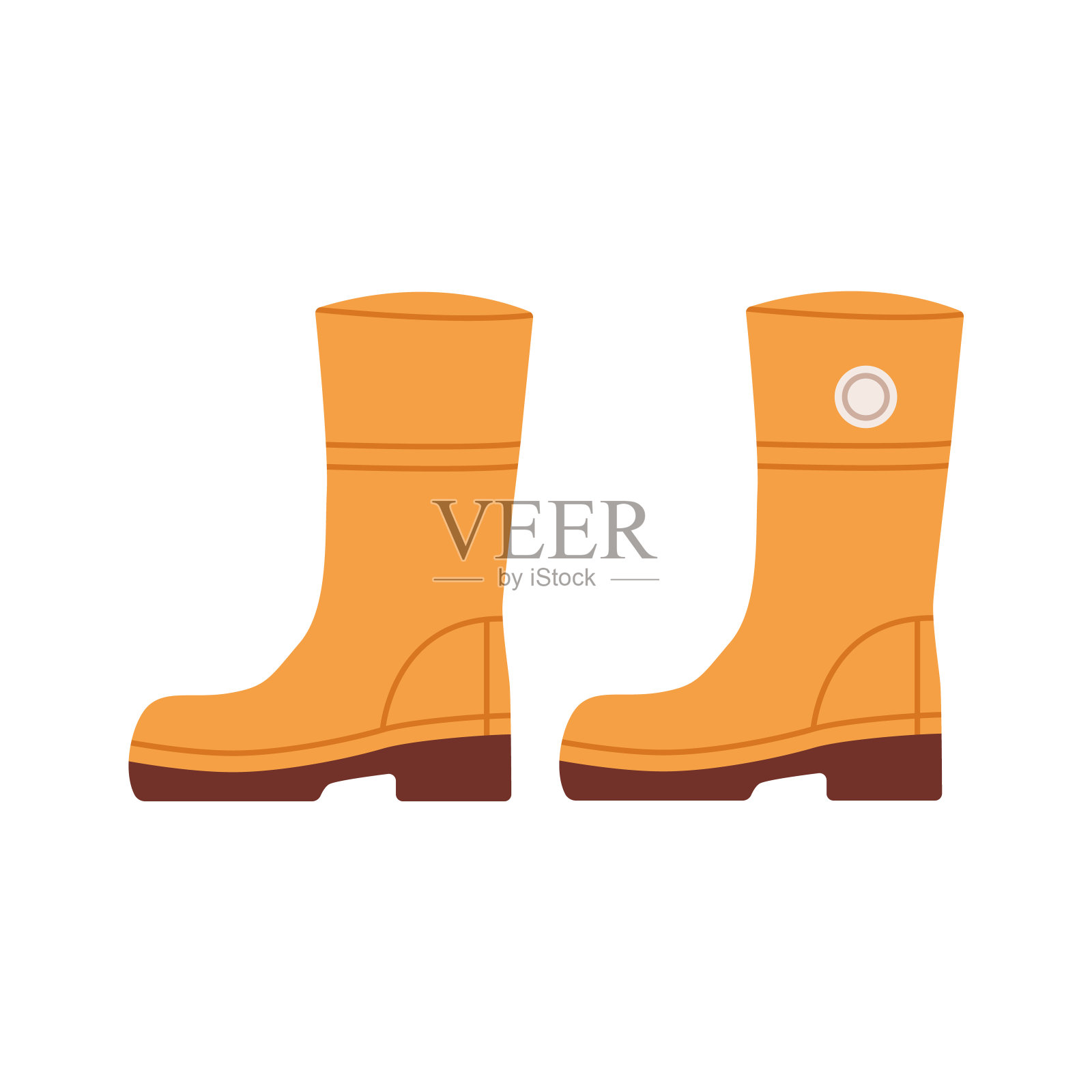 胶靴插图插画图片素材