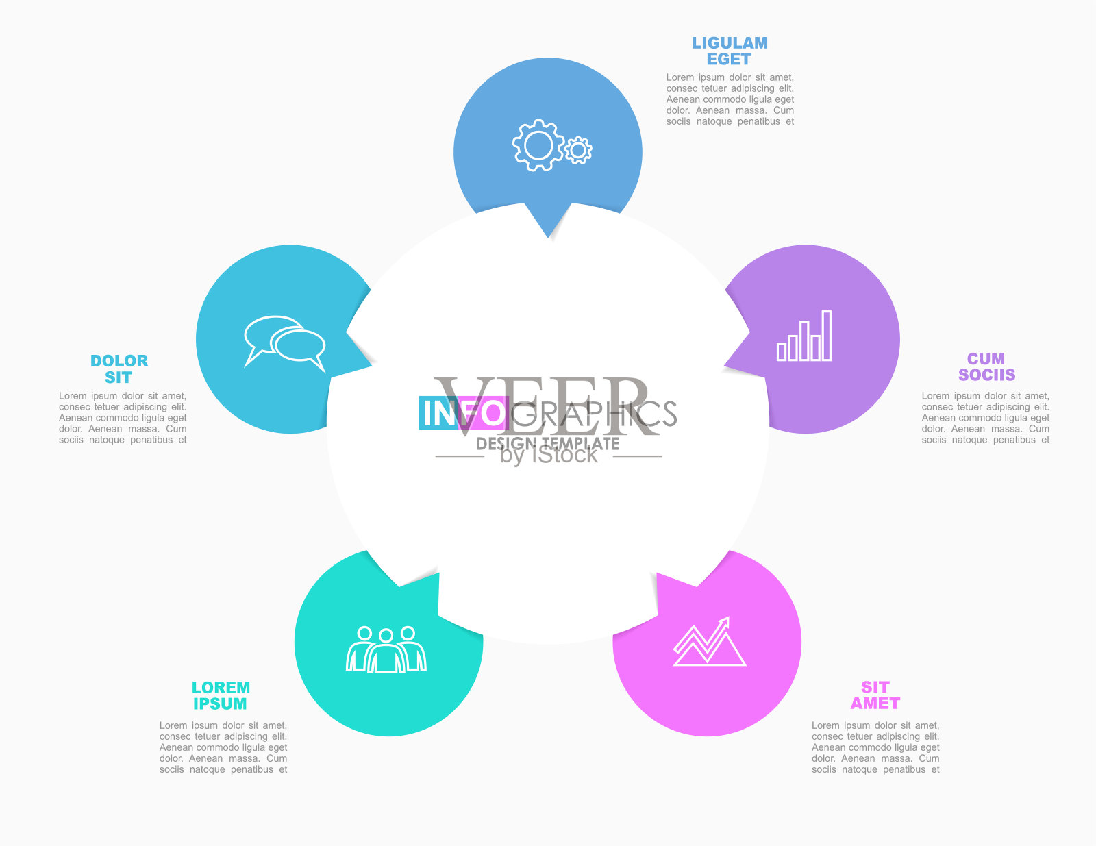 信息图表设计模板与地方为您的数据。矢量插图。插画图片素材