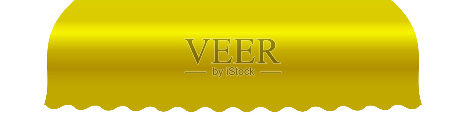 商店遮阳篷篷模拟波浪边。三维真实感矢量插图插画图片素材