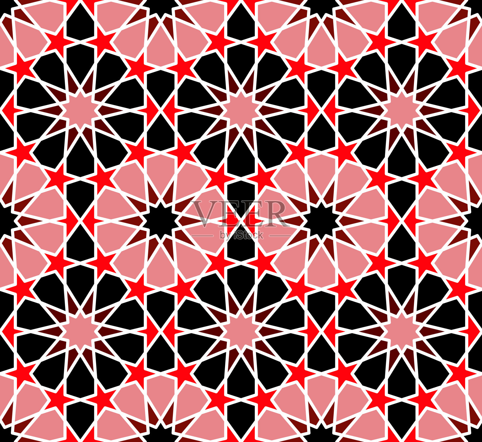 无缝几何图案。插画图片素材