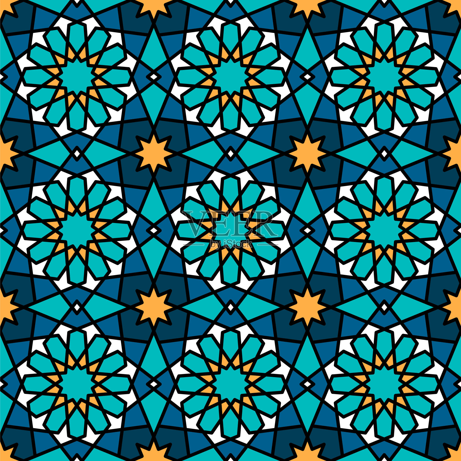 无缝几何图案。插画图片素材