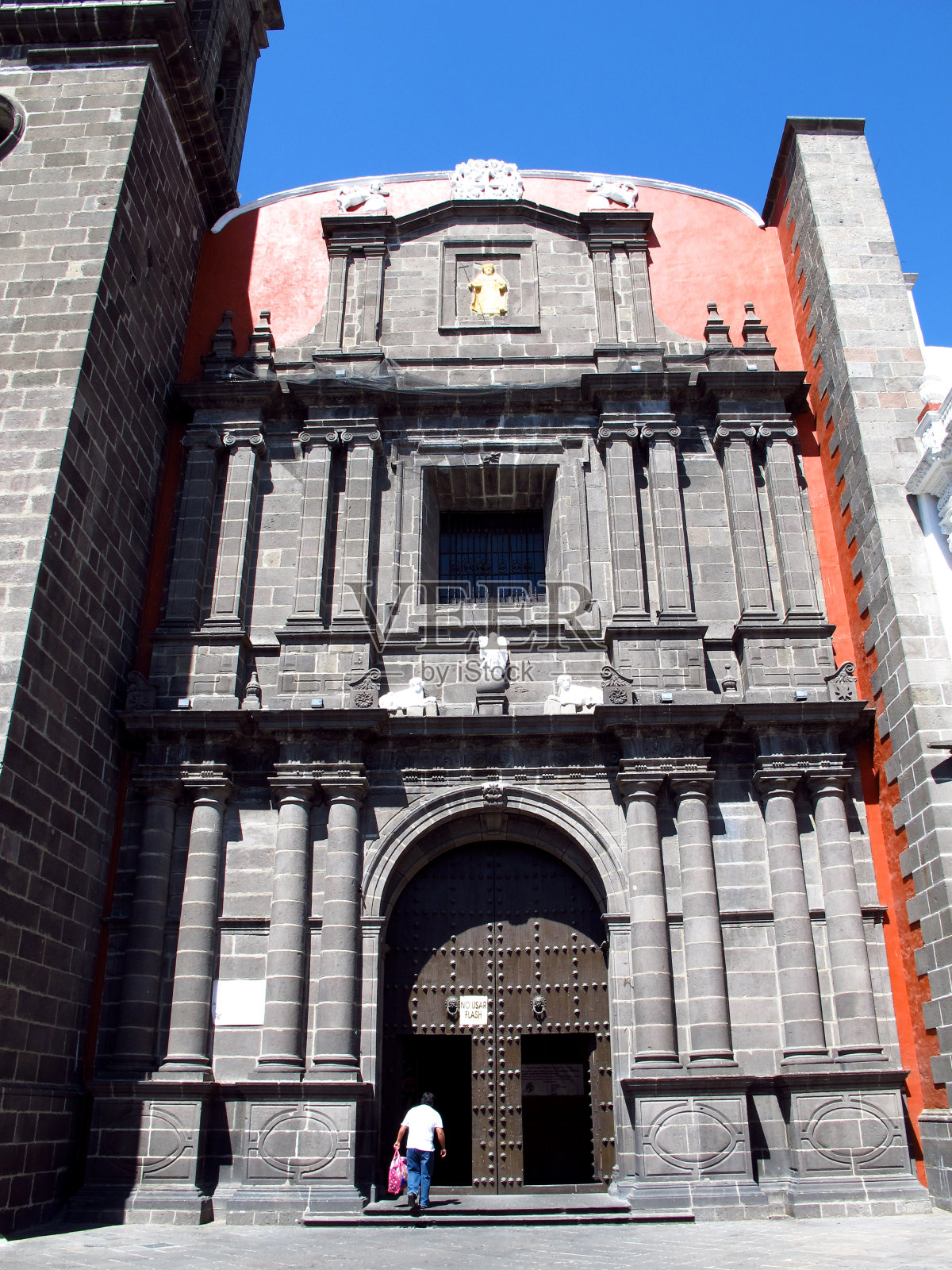 墨西哥普埃布拉的圣多明各教堂照片摄影图片