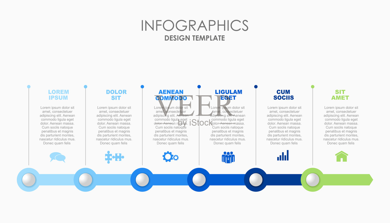 信息图表设计模板与地方为您的数据。矢量插图。插画图片素材