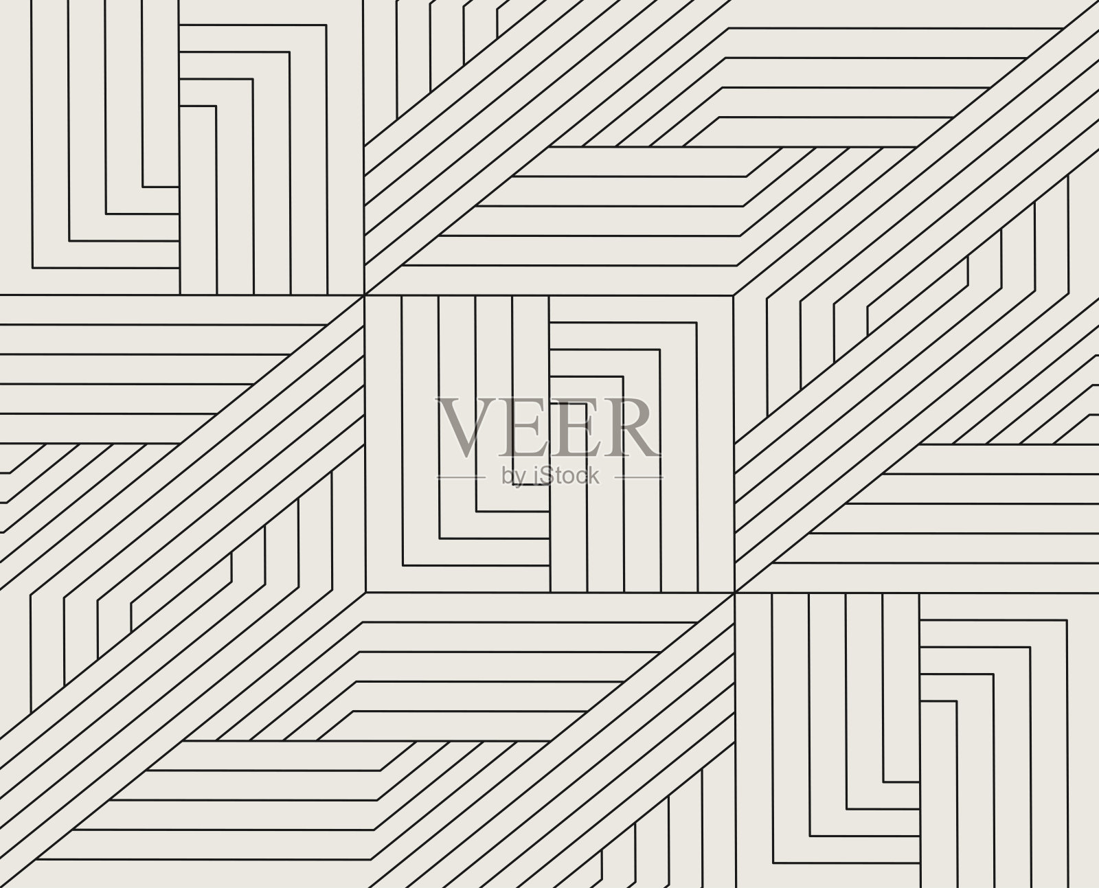 抽象安排条纹线条对称纹理图案无缝背景插画图片素材