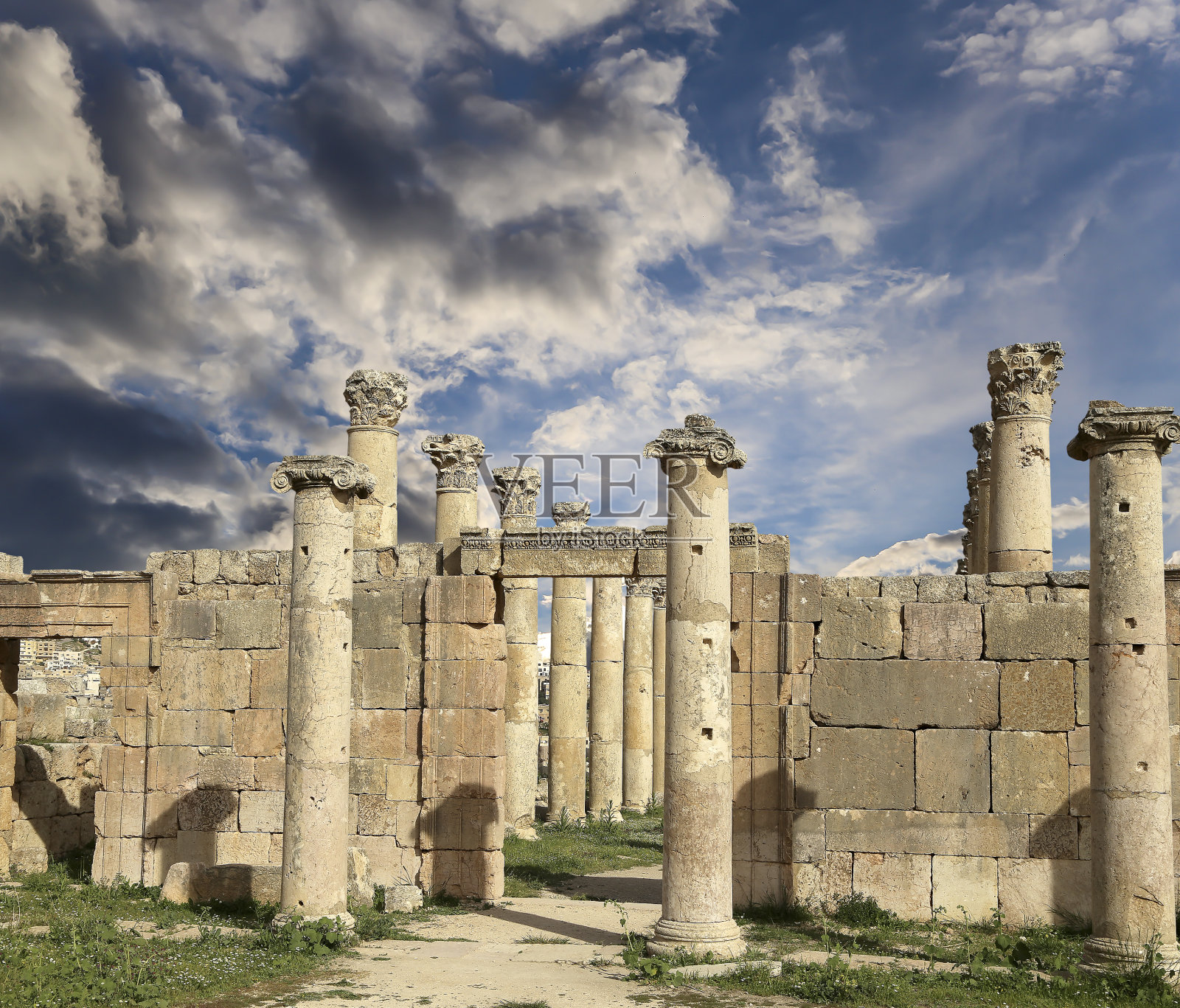 约旦杰拉什古罗马遗址照片摄影图片