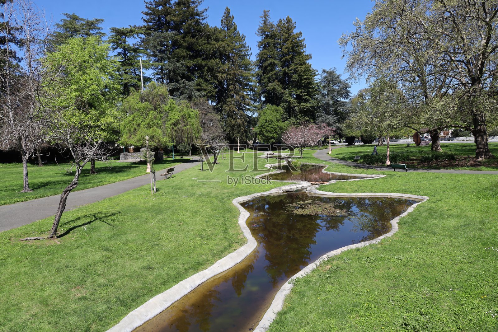 路德伯班克公园和建筑，圣罗莎，加利福尼亚，美国照片摄影图片