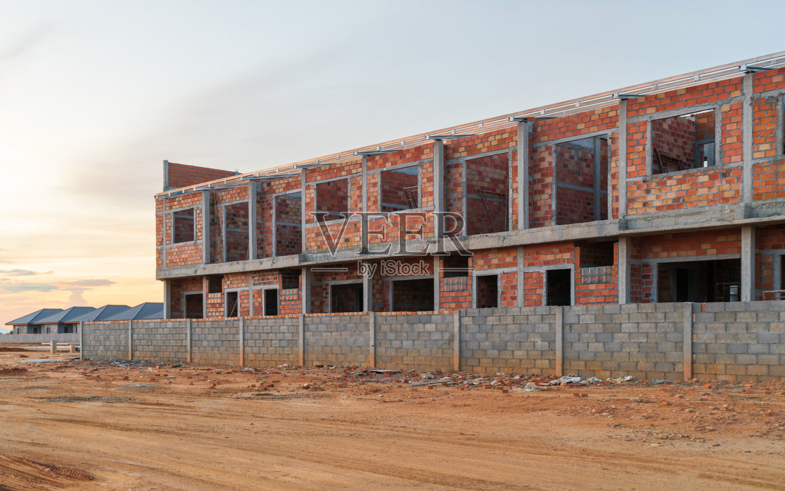 新建住宅小区照片摄影图片