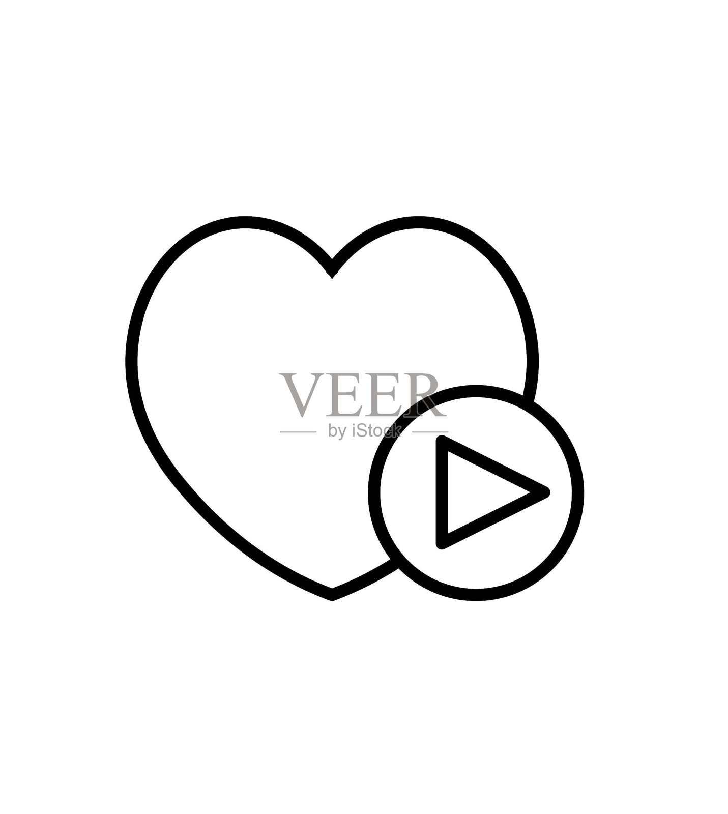 爱玩图标，矢量最好的线图标。插画图片素材