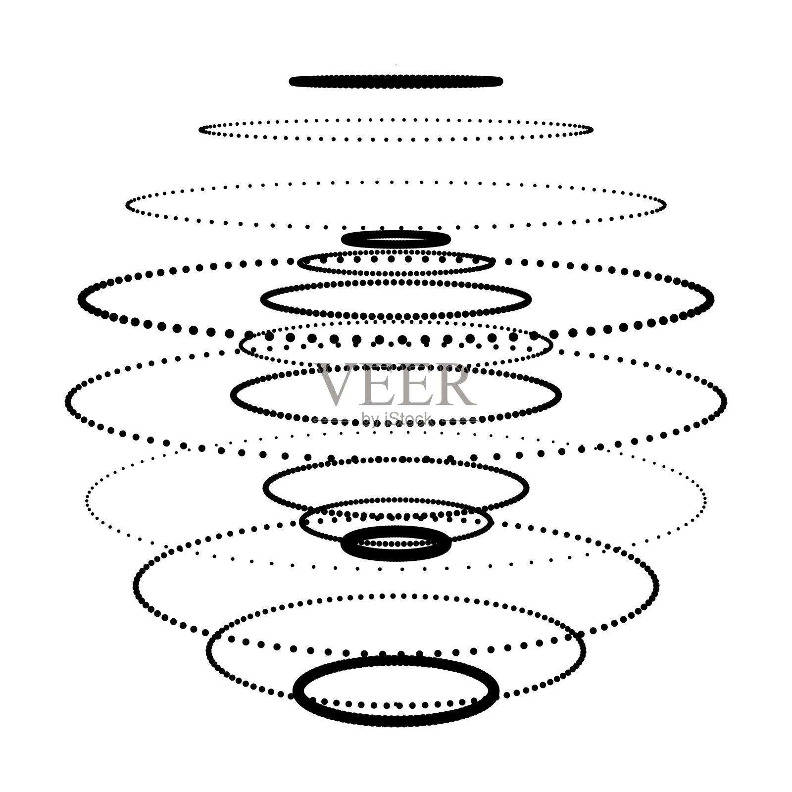 多点抽象球。球形还是球形。数字技术。插图的空间风格。未来的矢量插图。插画图片素材