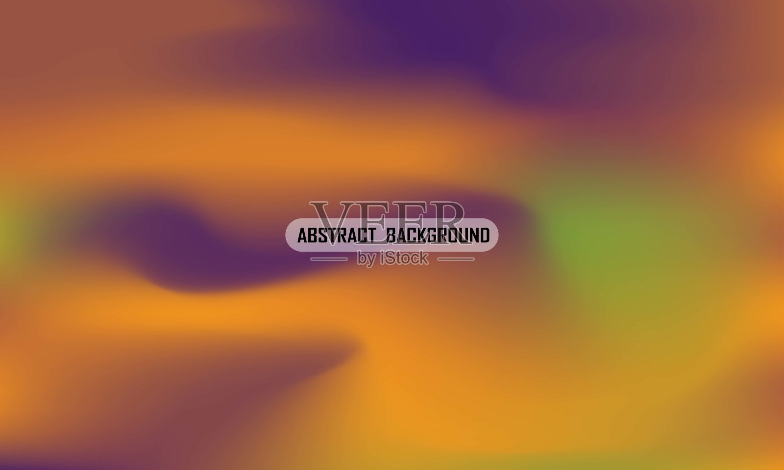 模糊渐变彩色背景与几何形状元素插画图片素材