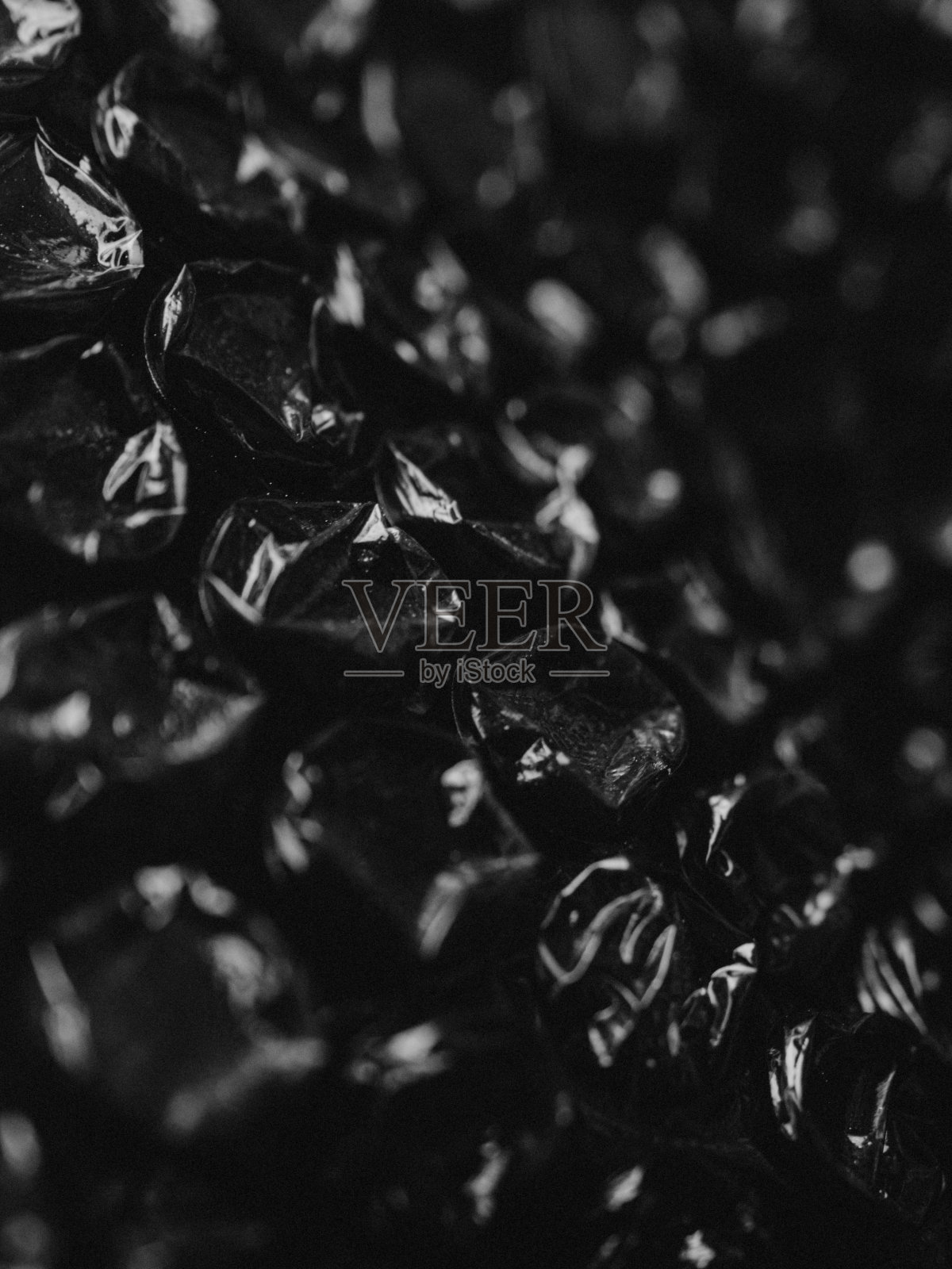 黑色气泡膜照片摄影图片