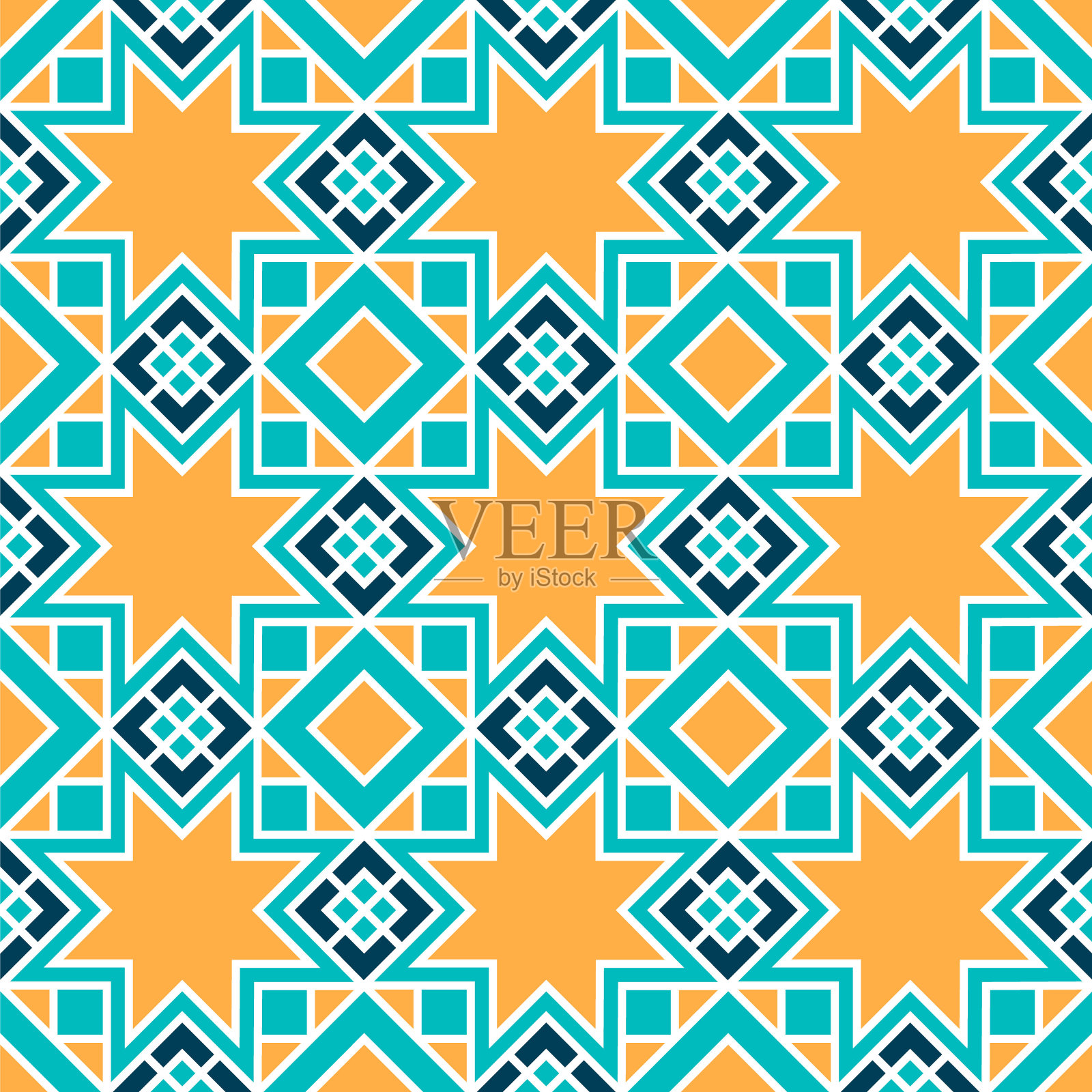 无缝几何图案。插画图片素材