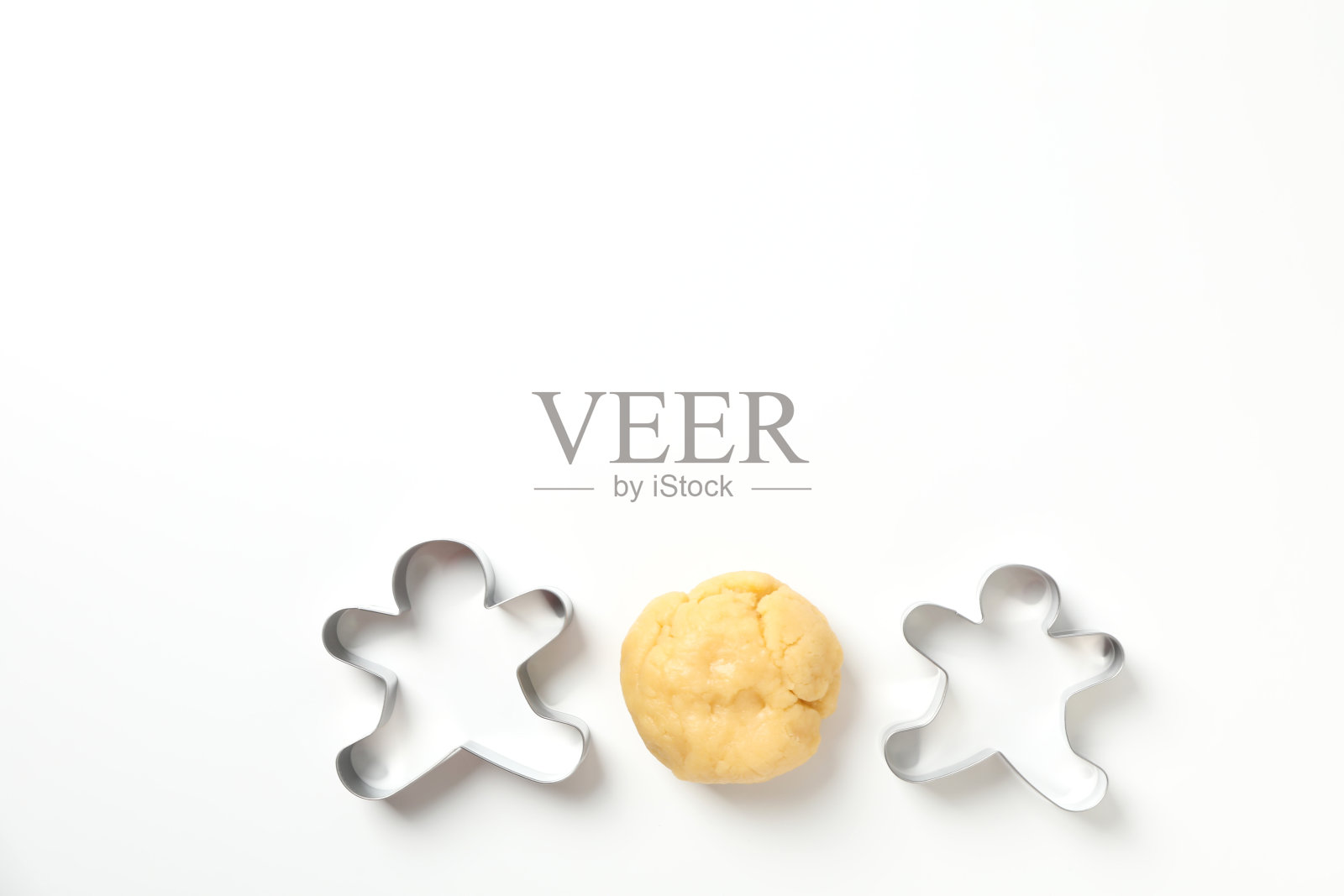 烹饪工具的概念，饼干切割机，文字的空间照片摄影图片