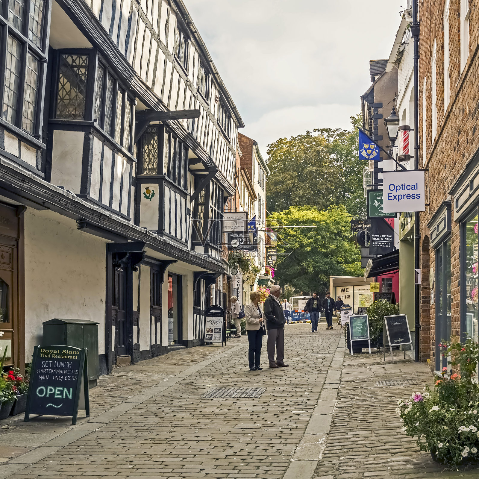 什鲁斯伯里城市街道照片摄影图片