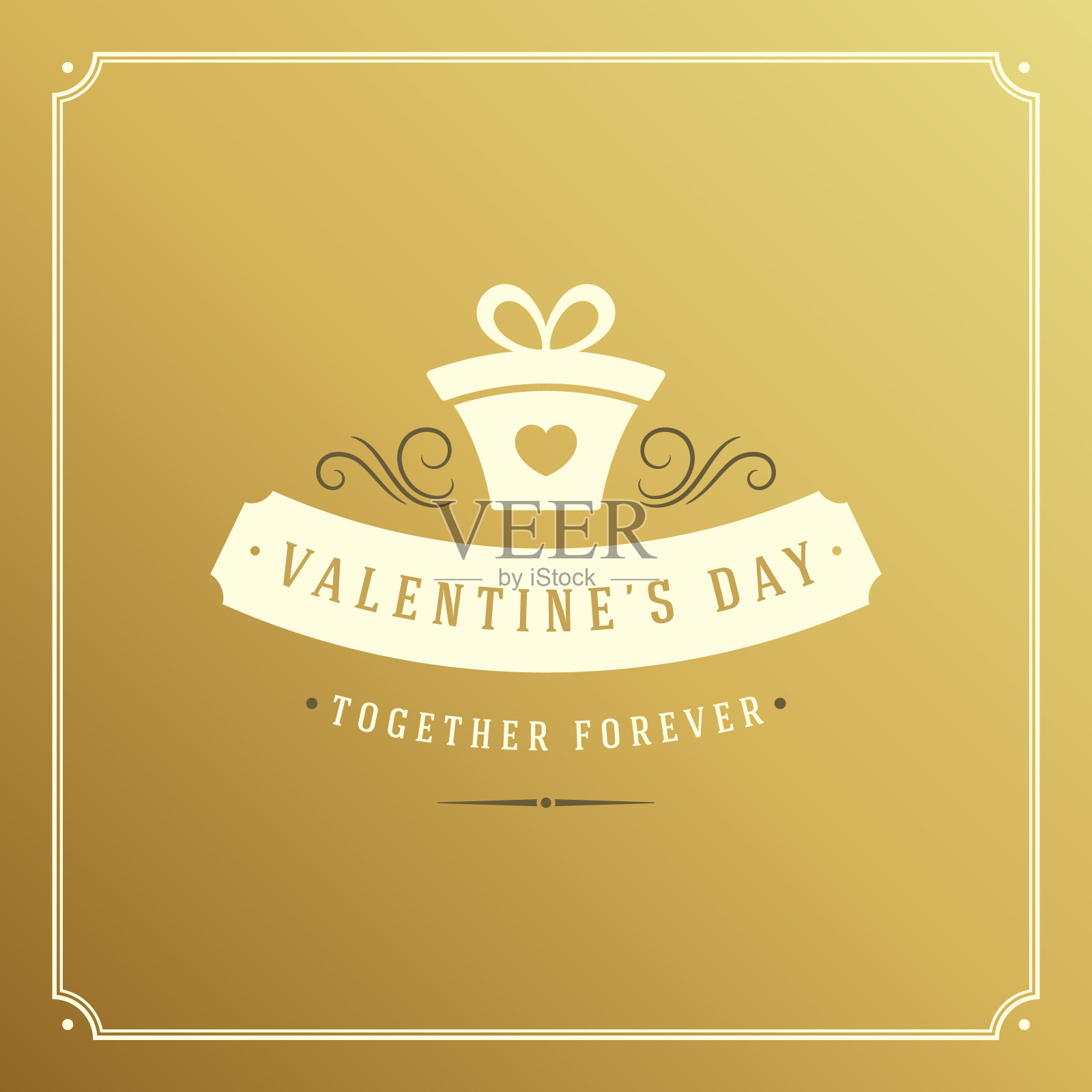 情人节贺卡或海报矢量插图插画图片素材