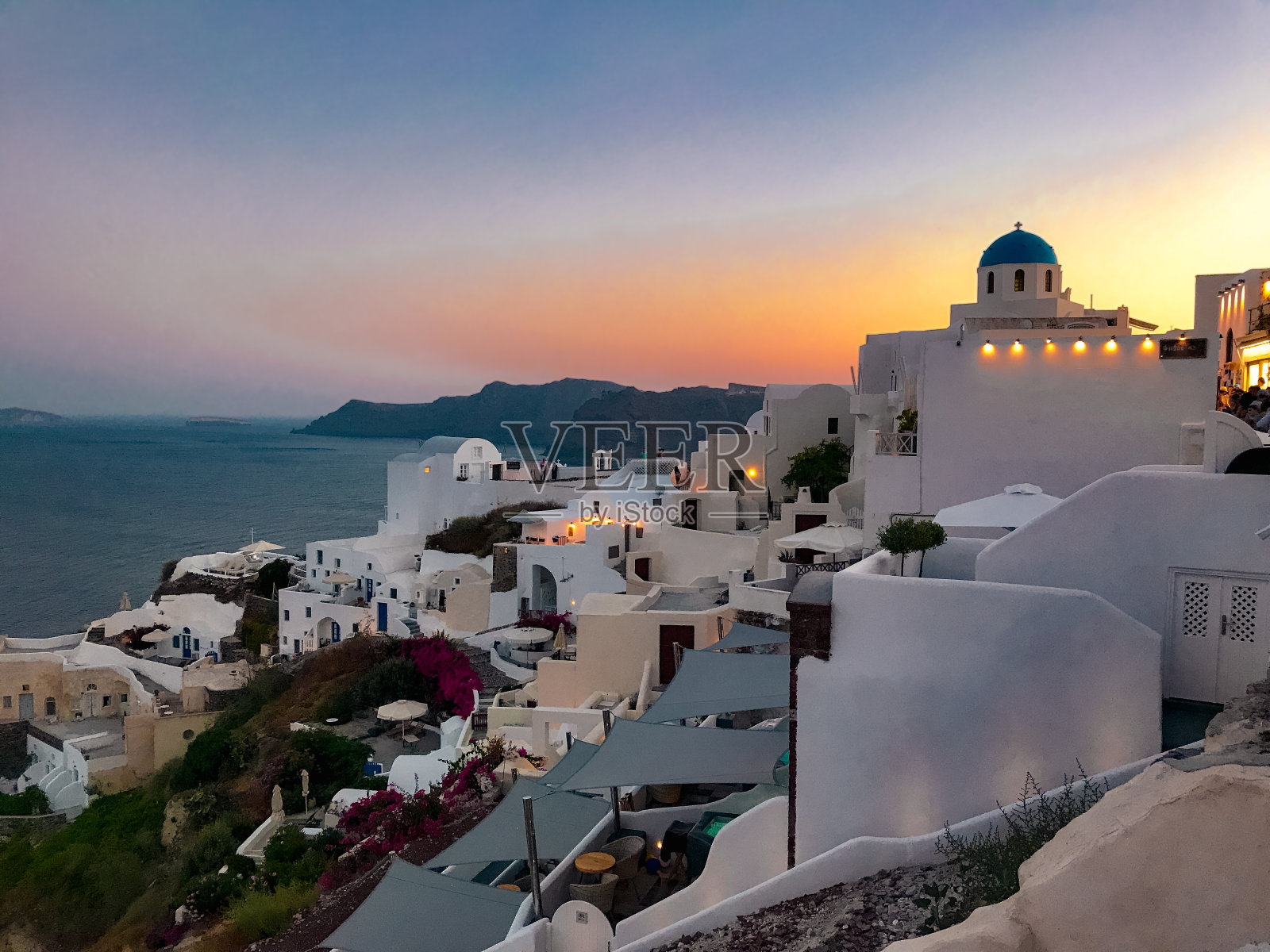 伊亚火山景观照片摄影图片