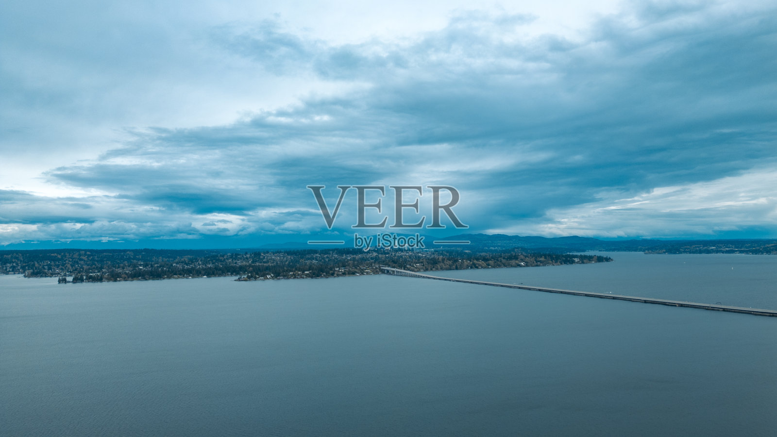 西雅图联合湾航拍照片照片摄影图片