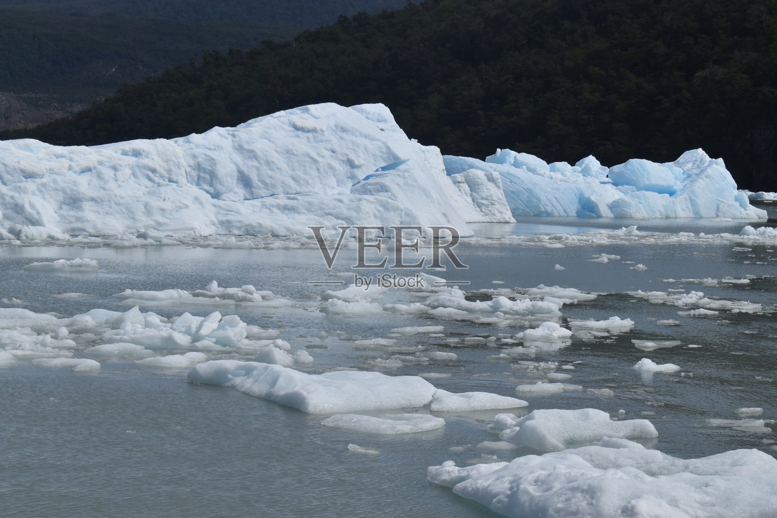 托雷斯德尔潘恩国家公园的格雷湖照片摄影图片