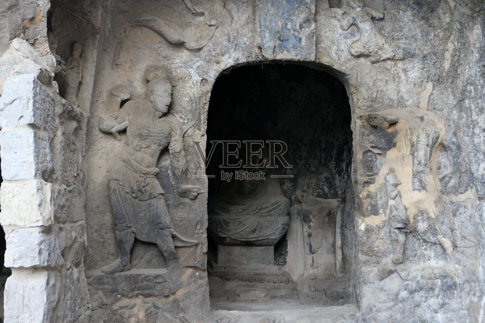 龙门石窟照片摄影图片