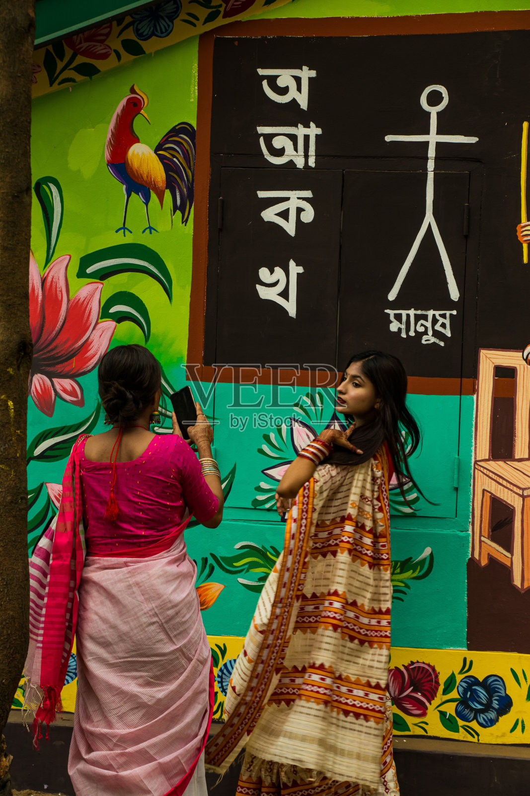 孟加拉Noborsho 2024标志着孟加拉国庆祝的孟加拉新年照片摄影图片