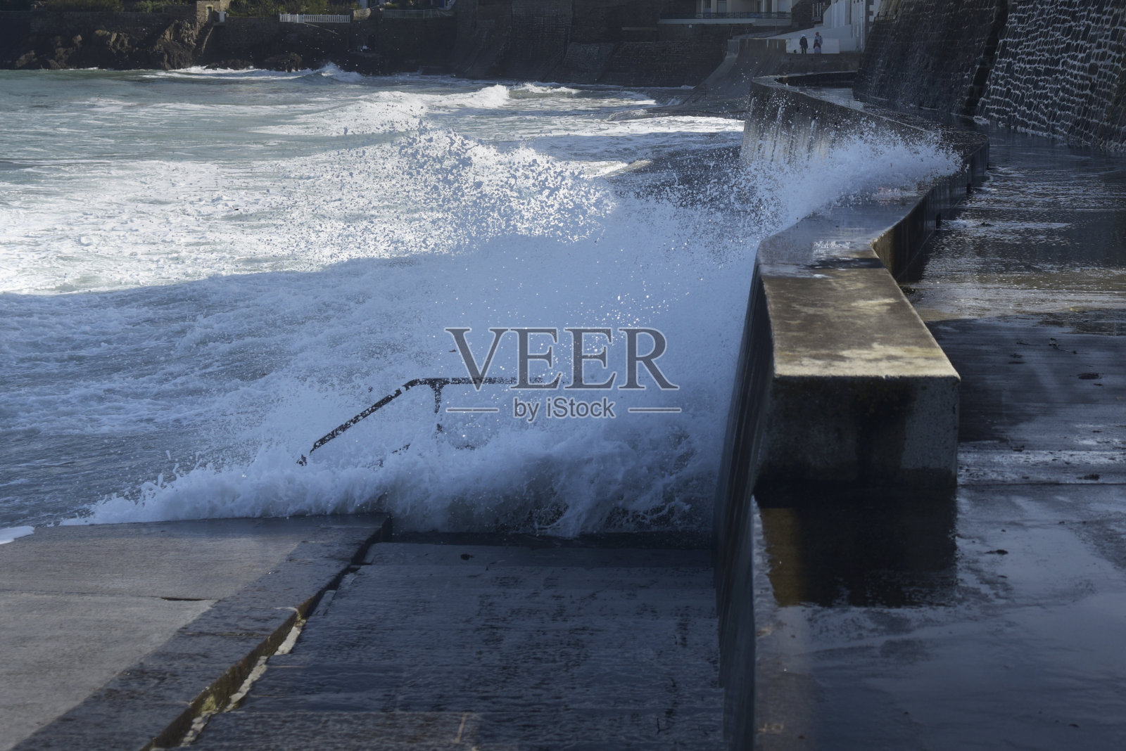 波浪与飞溅照片摄影图片