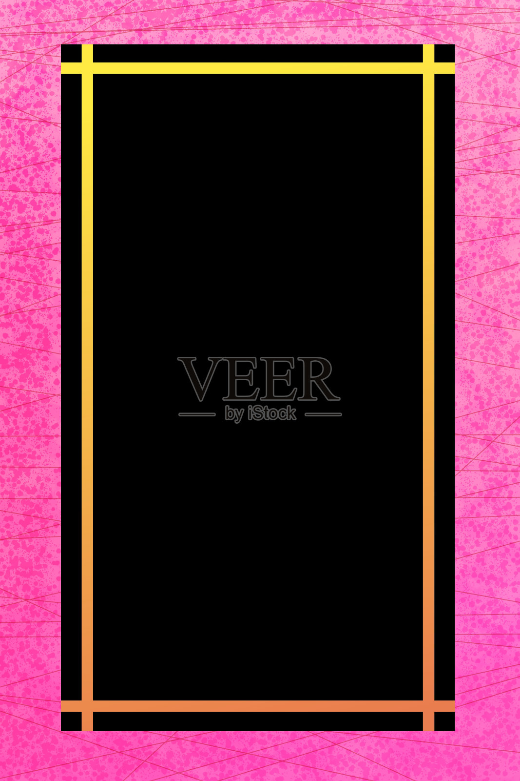 美丽的抽象粉红色边框/框架/卡片模板插画图片素材