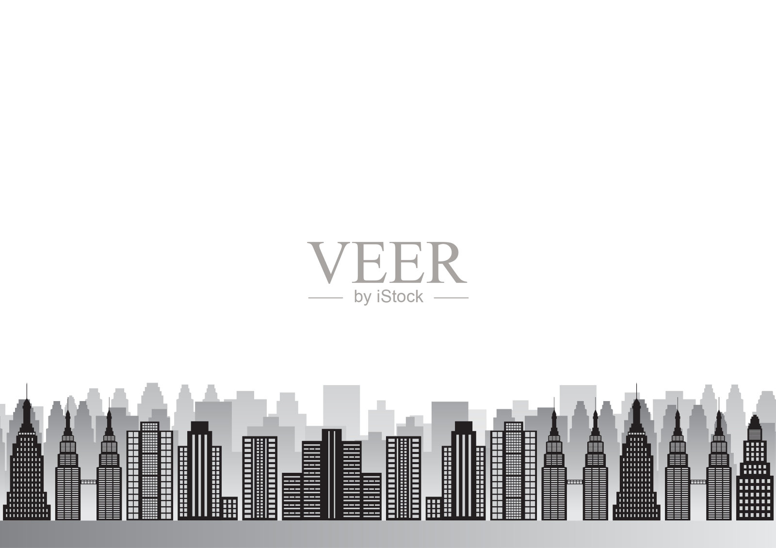 建设背景。城市建筑。摩天大楼。城市景观。城市景观。大都市的城市。插画图片素材