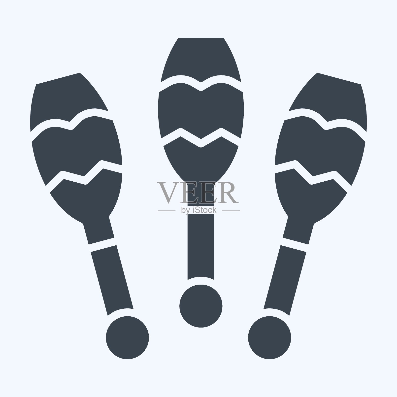 图标杂耍。与游行符号有关。字形风格。简单的设计说明插画图片素材