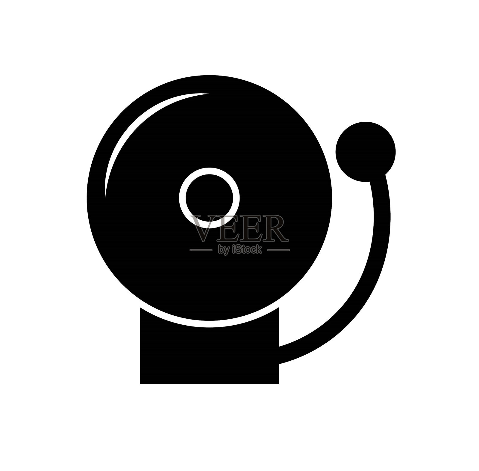 门铃图标，矢量最好的平面图标。插画图片素材