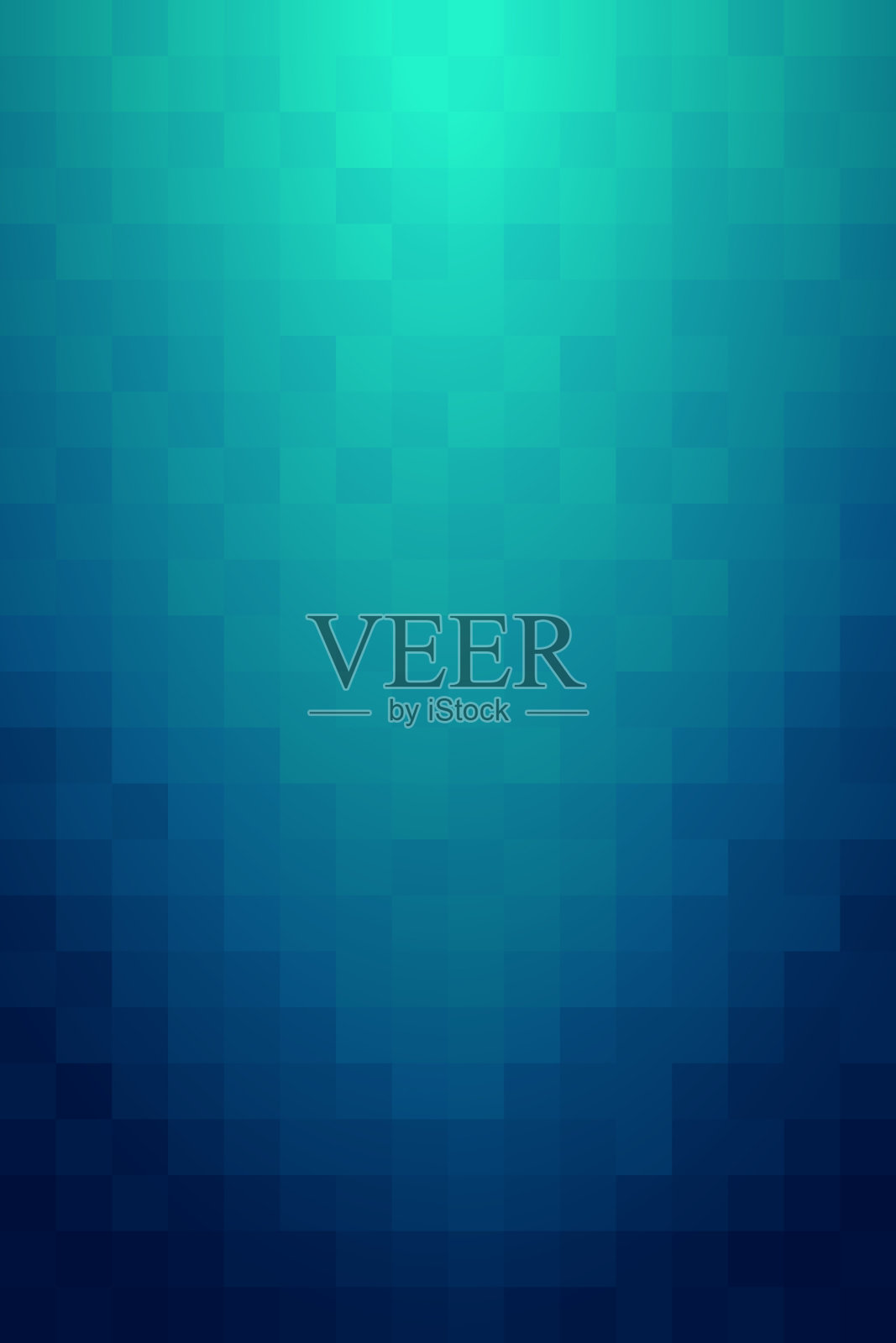 蓝色到绿色渐变马赛克背景插画图片素材