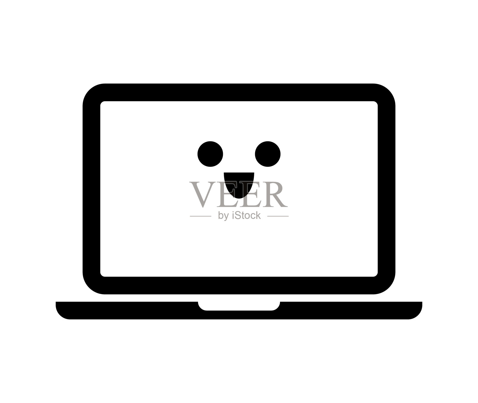 笔记本电脑最小设计插画图片素材