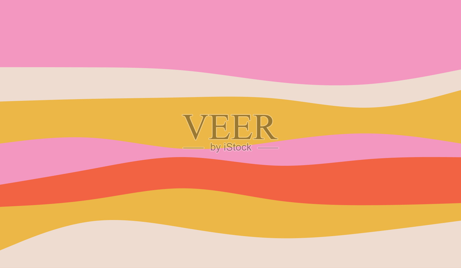 背景与分层波浪和柔和的颜色插画图片素材