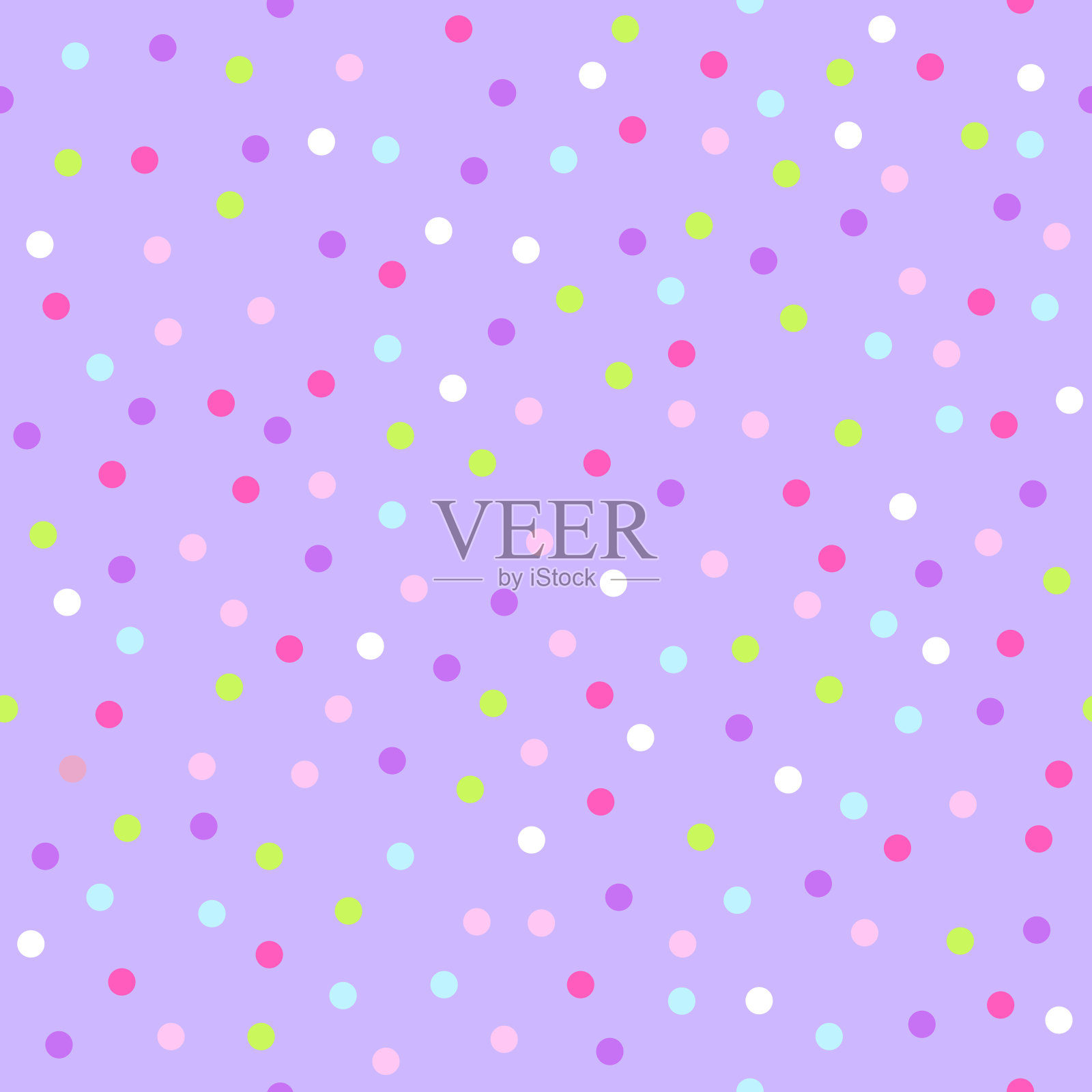 庆祝彩色纸屑，无缝图案插画图片素材