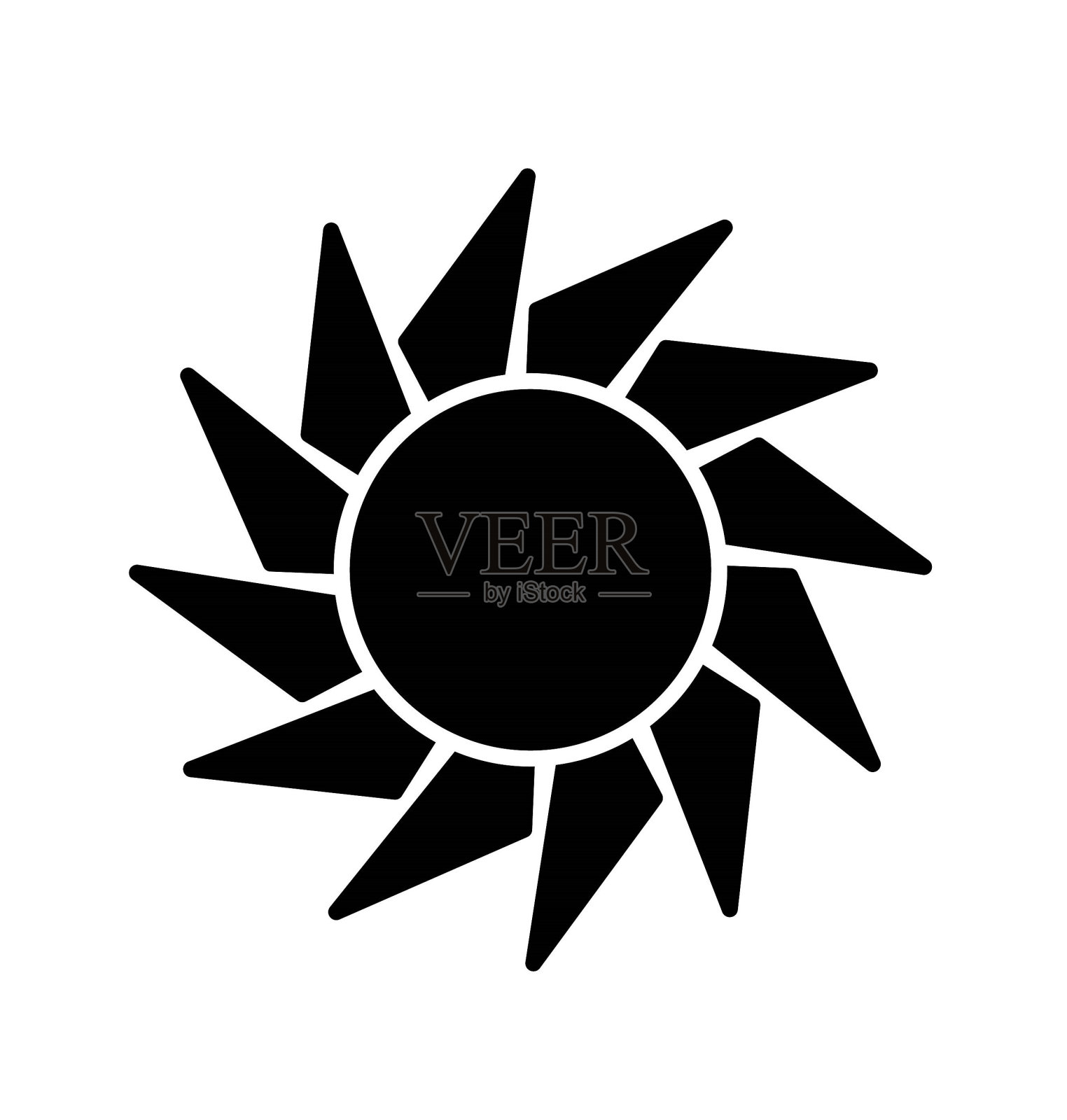 花的图标，矢量最好的平面图标。插画图片素材