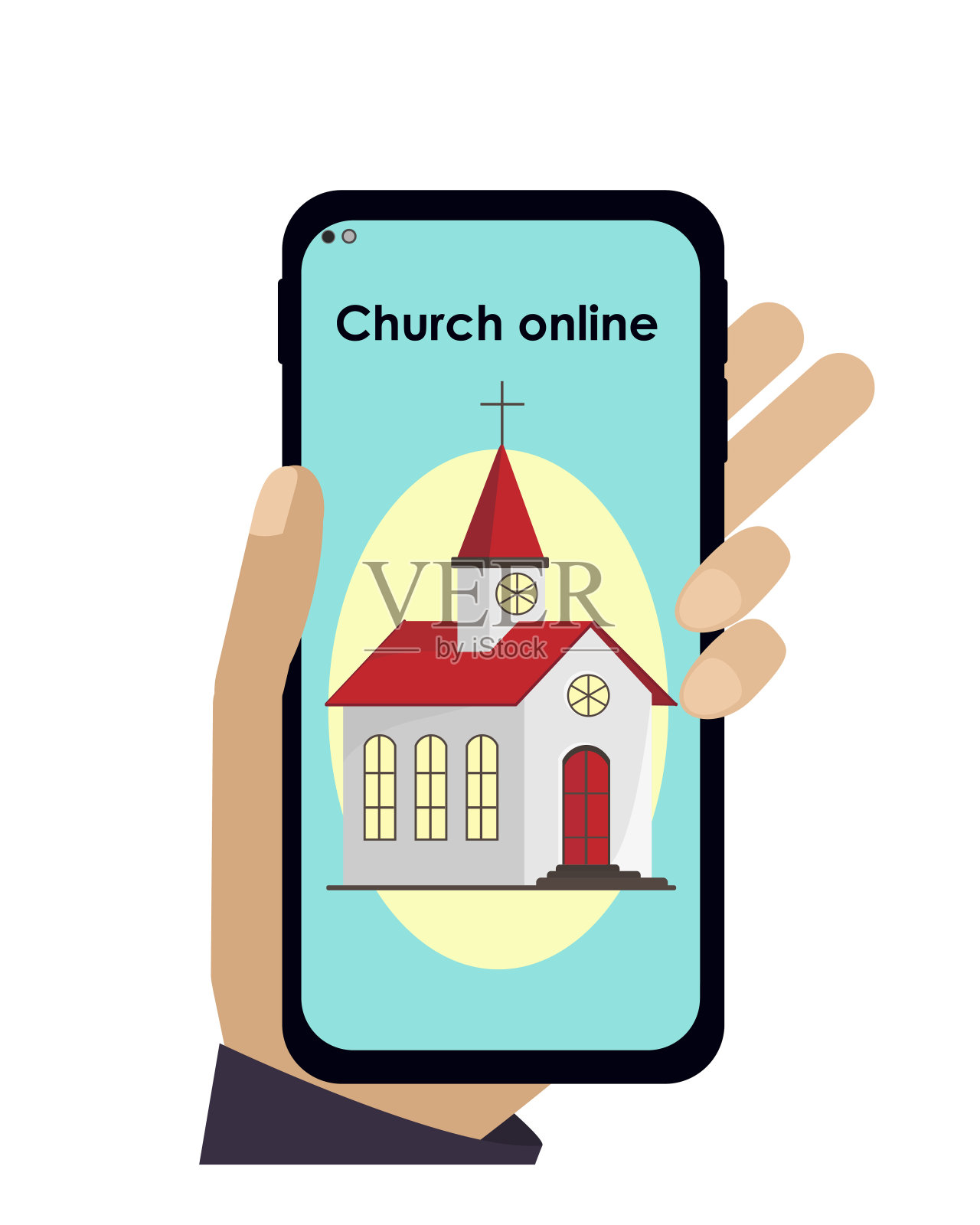 Сhurch在线服务插画图片素材