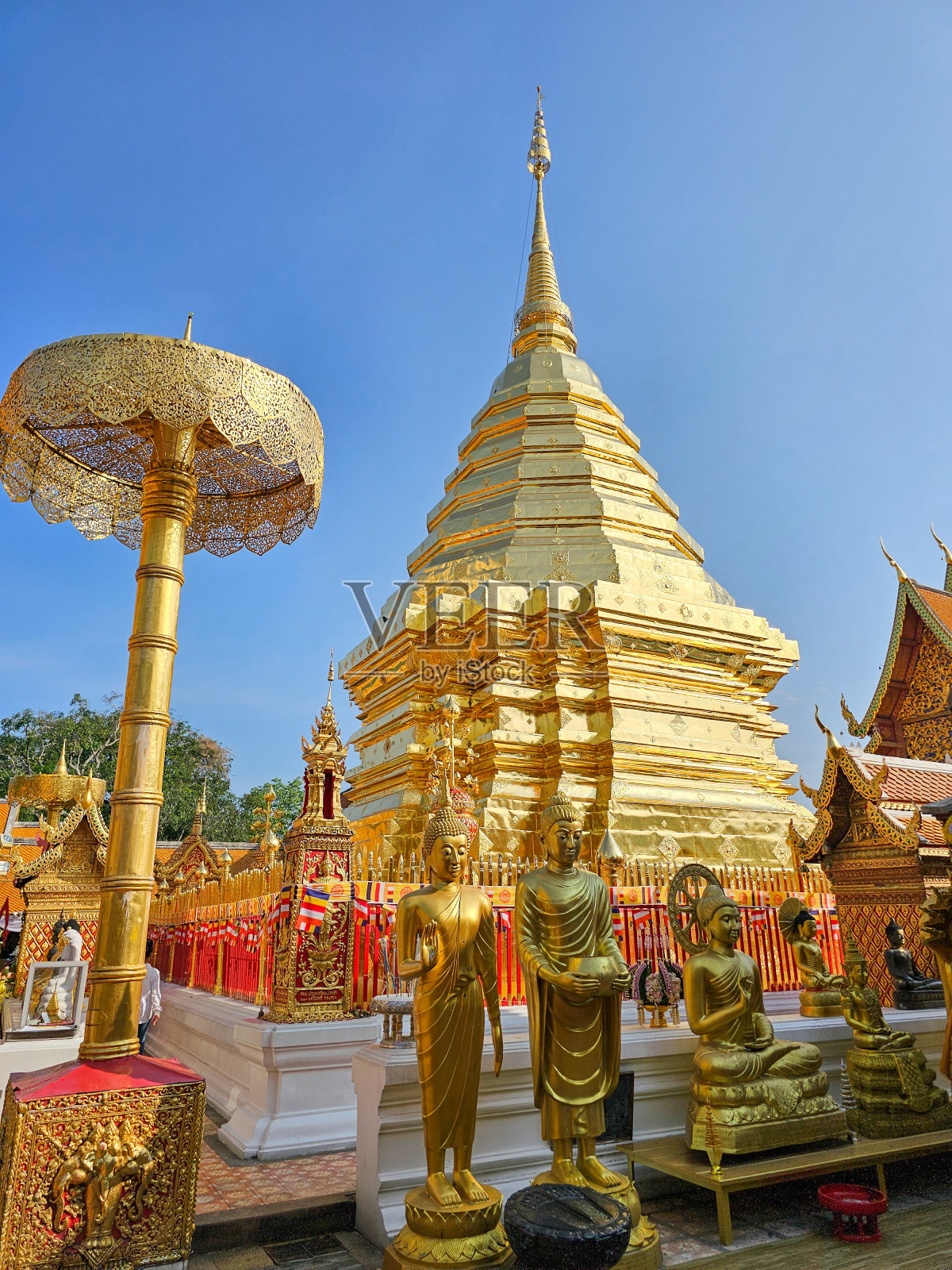 泰国清迈素贴寺照片摄影图片