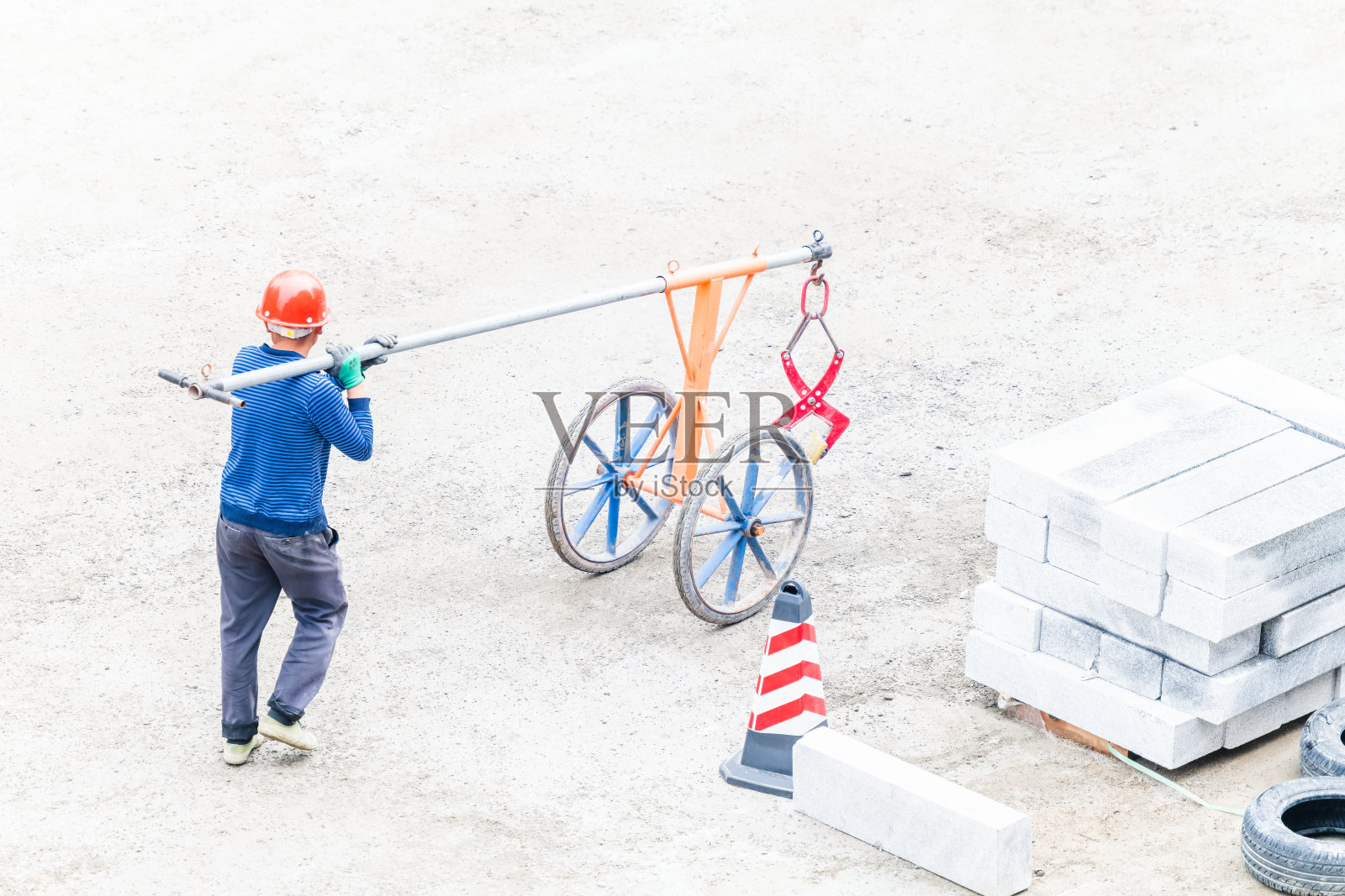 工地工人照片摄影图片