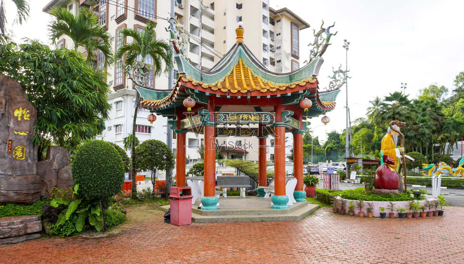 马来西亚吉隆坡的天后寺照片摄影图片