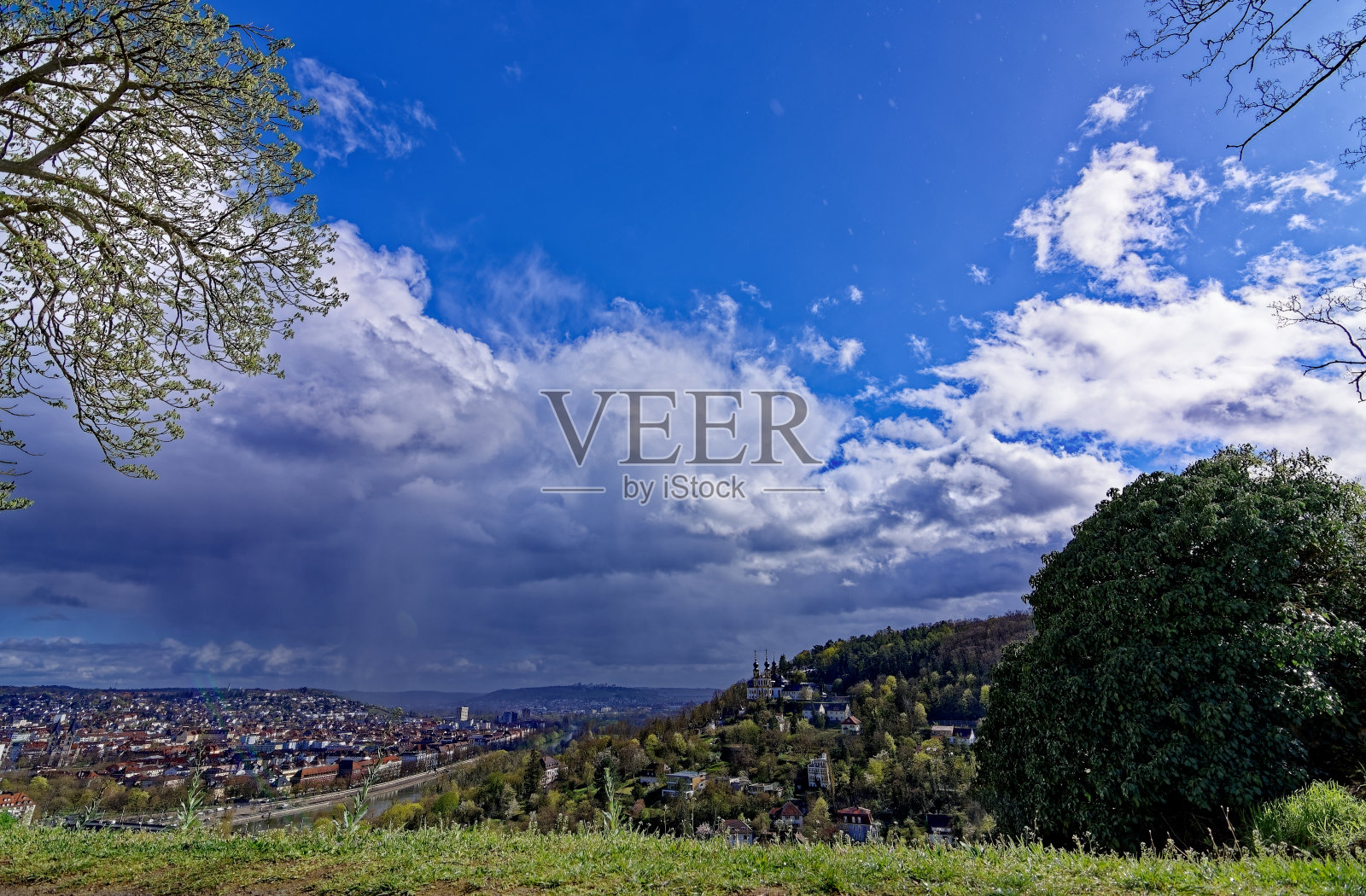 中世纪城市维尔茨堡美好的一天照片摄影图片