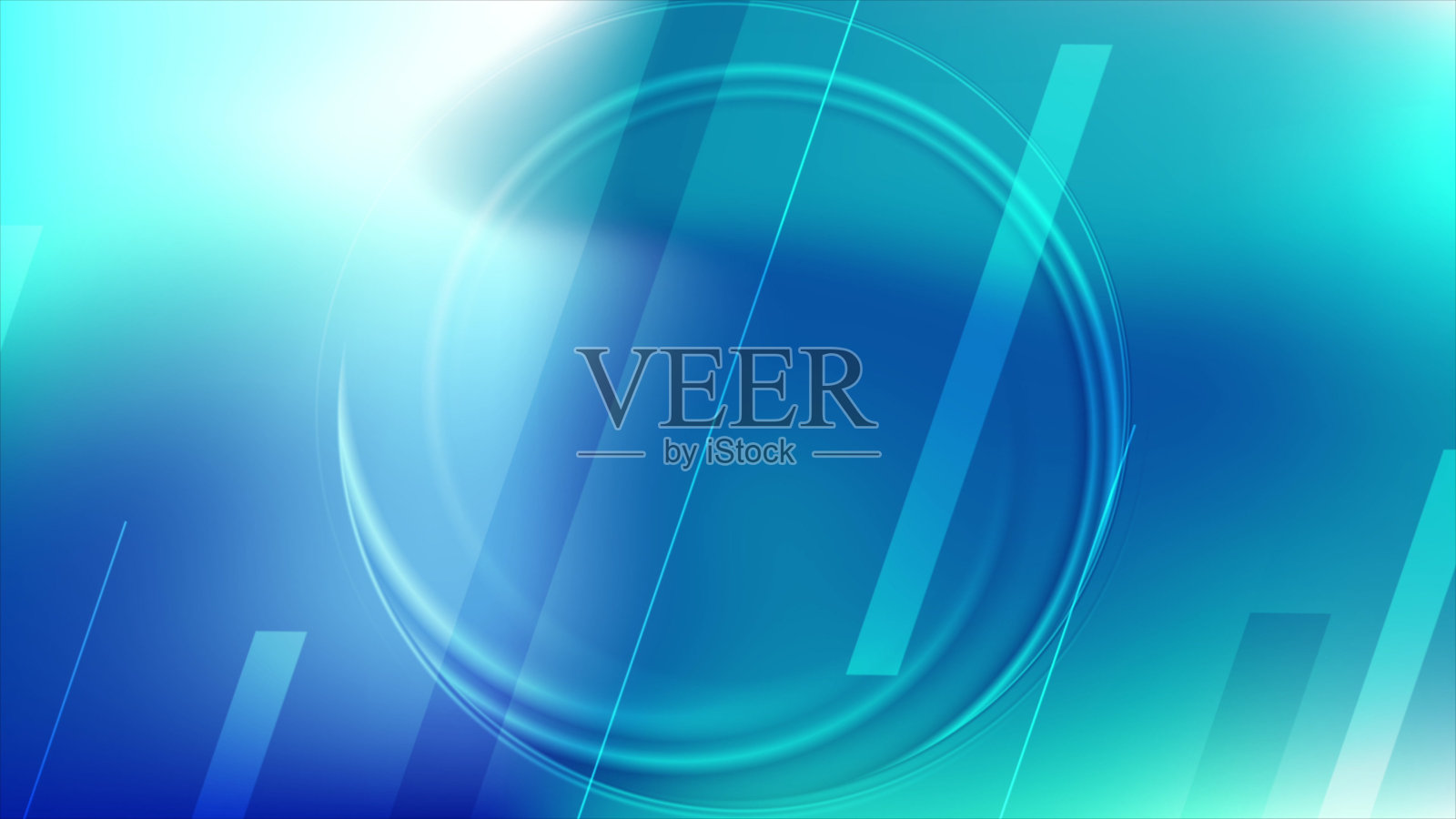 抽象明亮的蓝色科技几何背景插画图片素材