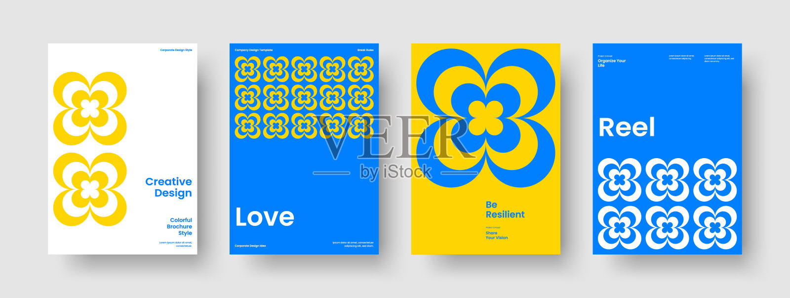 创意传单模板。现代横幅布局。摘要背景设计。手册。报告。业务演示。书的封面。海报。笔记本。传单。传单。广告。杂志插画图片素材