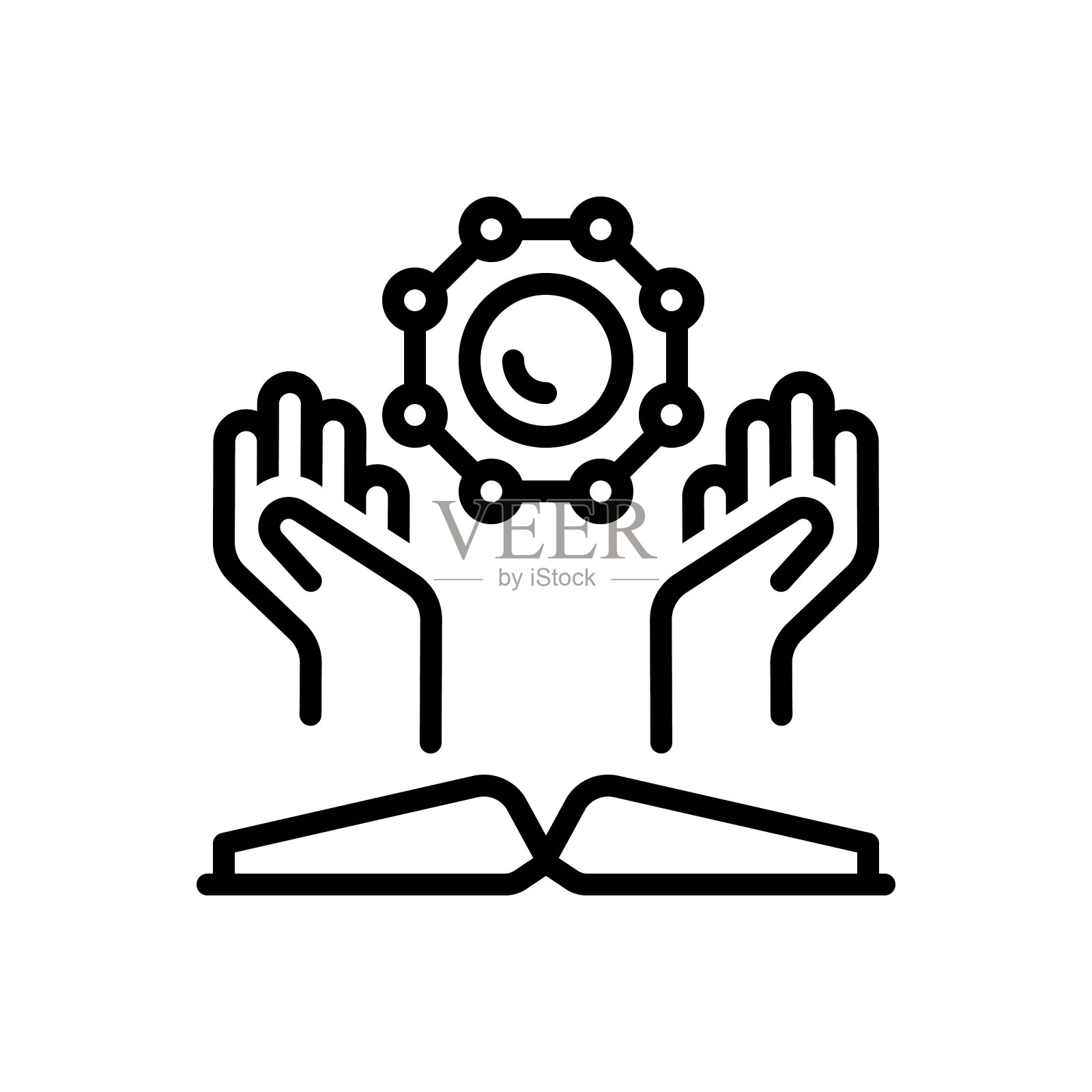 灵性虔诚插画图片素材