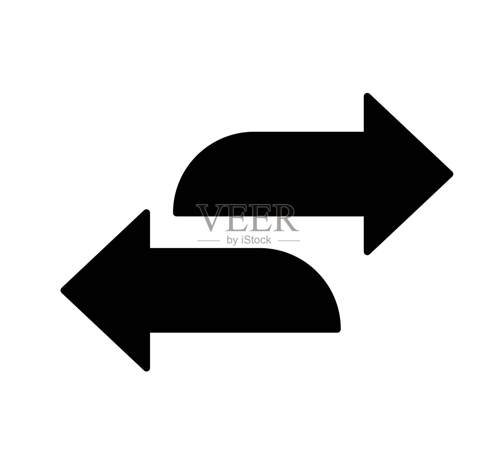 箭头图标，矢量最好的平面图标。插画图片素材