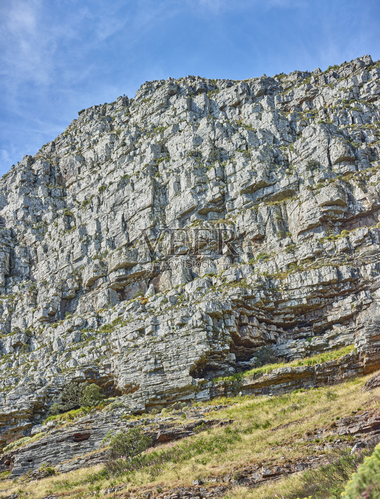 美丽的岩石海岸线-靠近开普敦照片摄影图片